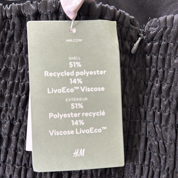 H&M Strapless Black Dress, L, NWT - Picture 5 of 5